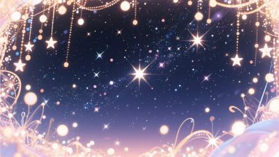 梦幻星空装饰插画 梦幻星空装饰插画