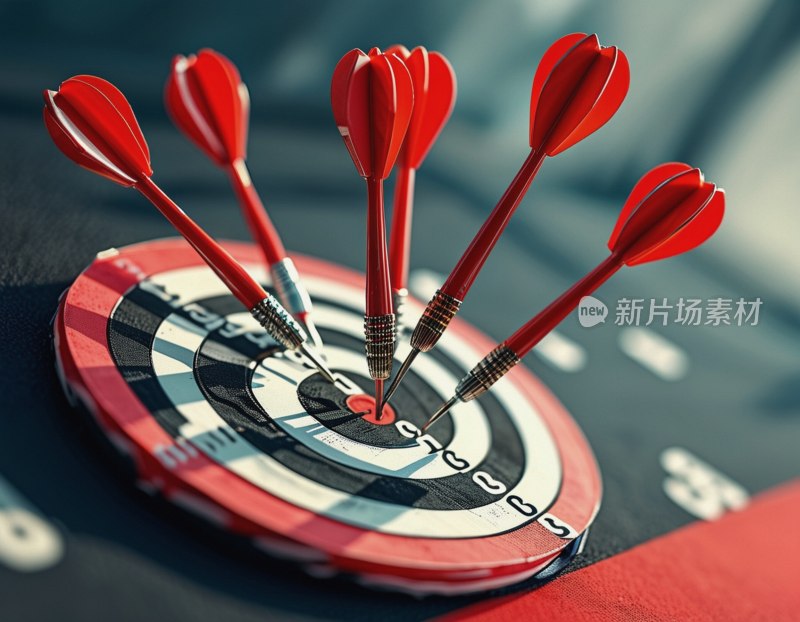 飞镖精准命中靶心