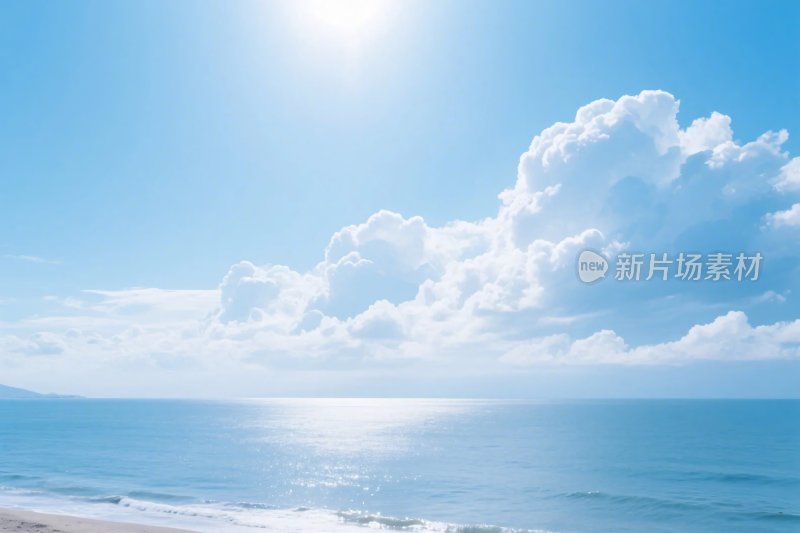 海滩天空海景图