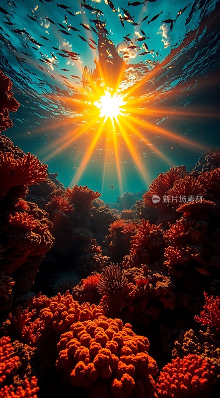 阳光下的海底世界