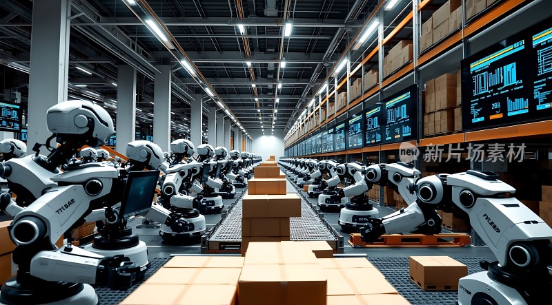 智能仓库机器人高效作业