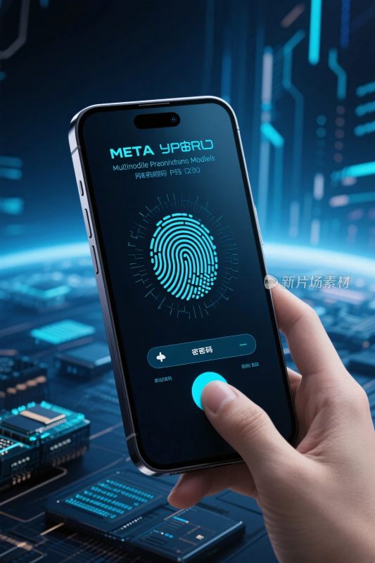 科技手机指纹界面