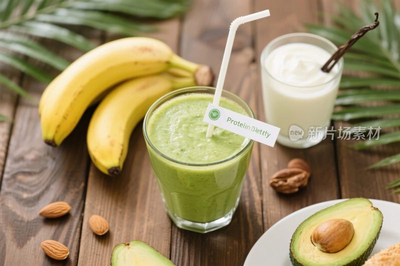 健康果蔬饮品展示