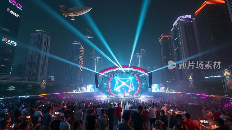 城市舞台灯光秀