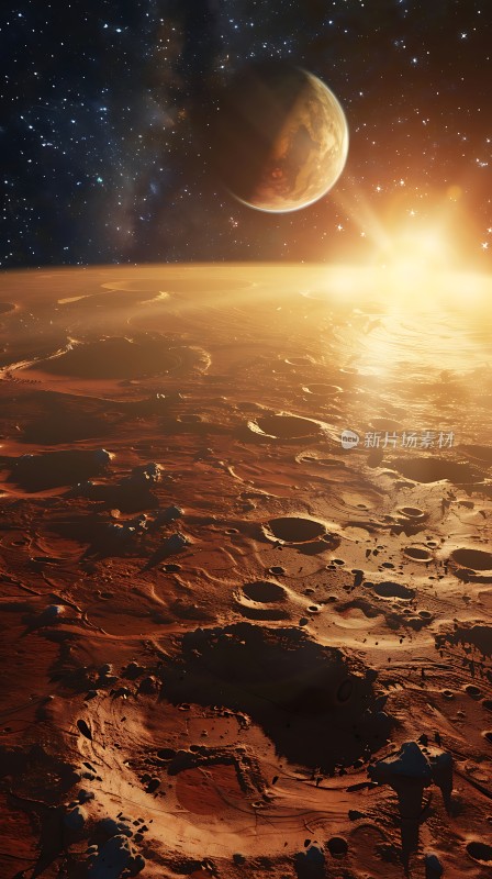 火星地貌与宇宙背景