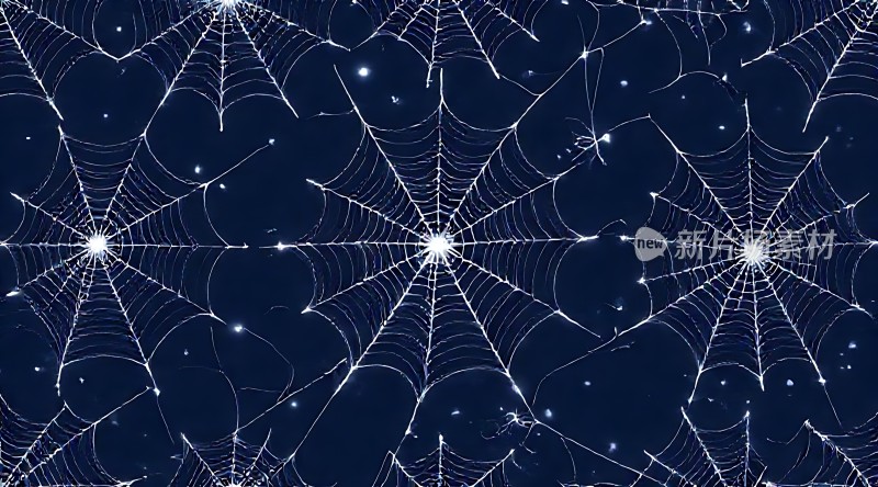 夜空下的蛛网世界