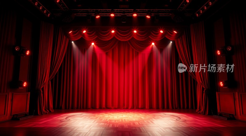 红光舞台等待演出