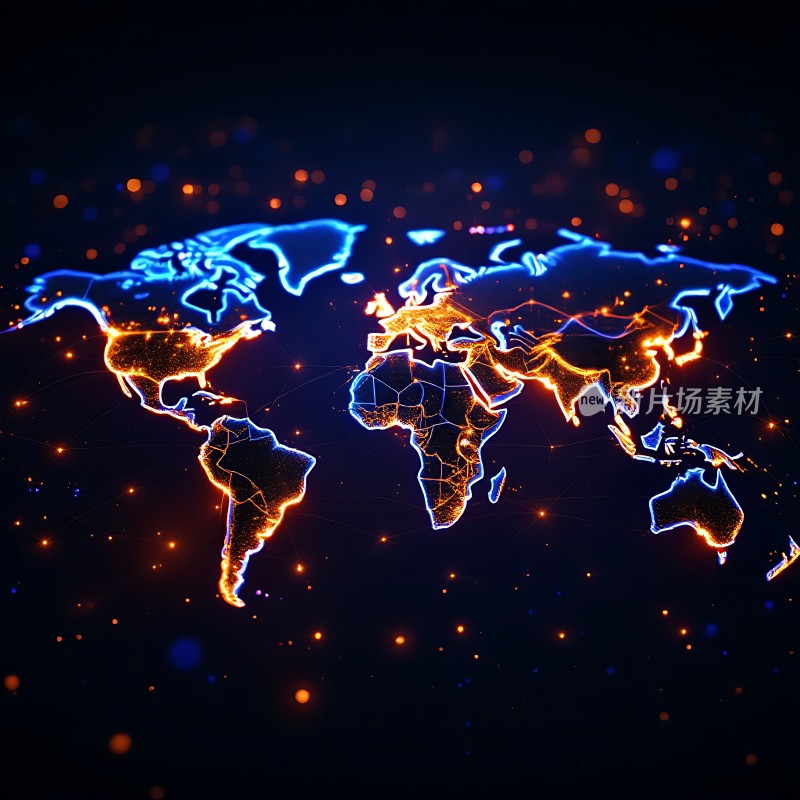 全球网络连接图