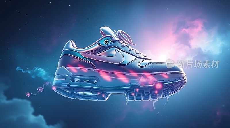 科技感跑鞋未来主义设计