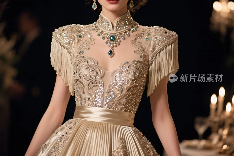 华丽礼服时尚展示