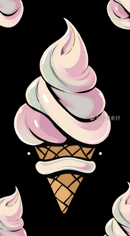 冰淇淋甜筒