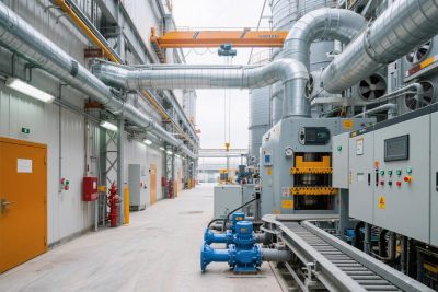 工业厂房内部场景