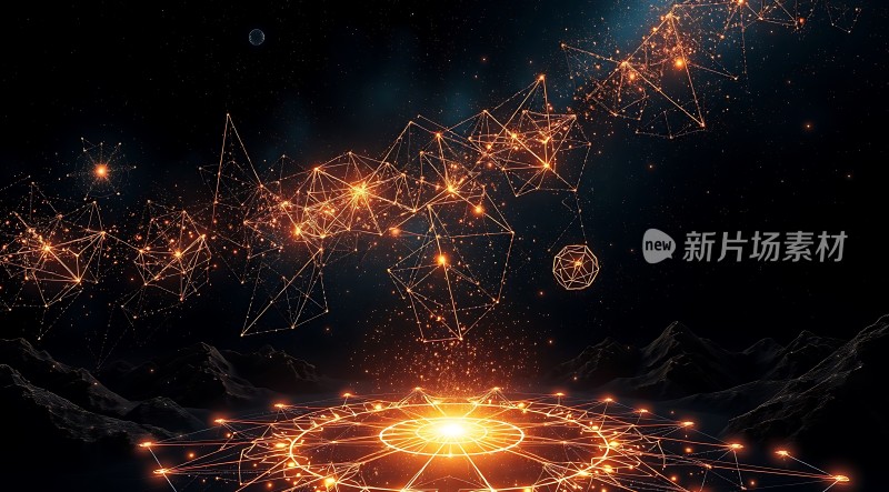 新片场素材星际网络连接