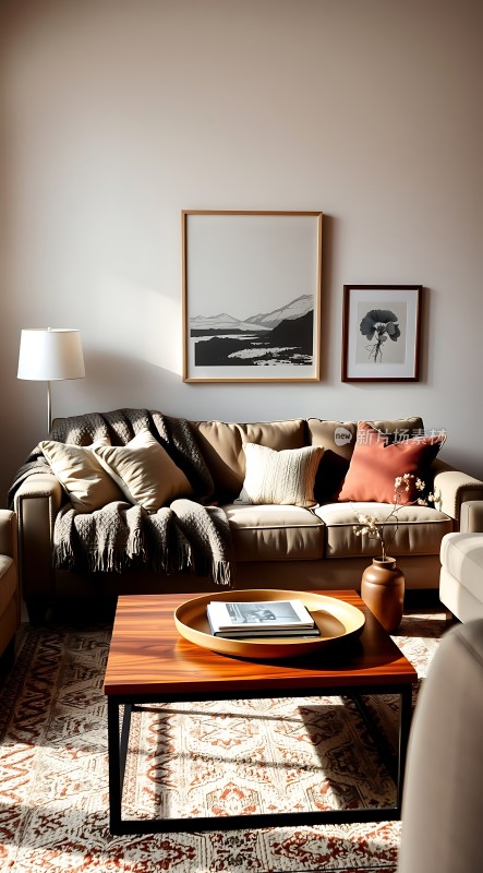 简约客厅温馨舒适艺术氛围浓厚