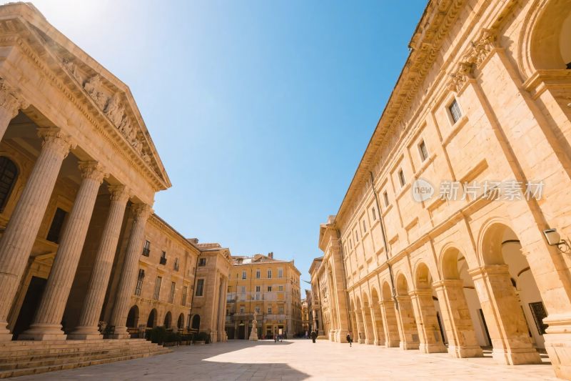 古典欧式建筑群街道