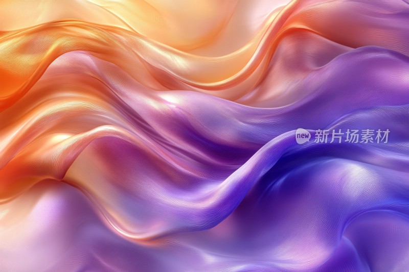 绚丽多彩的流体波浪画面