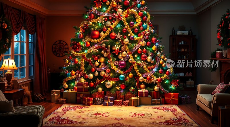 圣诞树下的温馨礼物