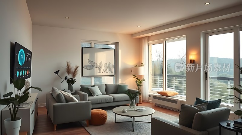 现代简约客厅舒适生活空间