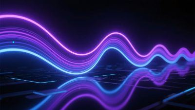 绚丽霓虹波浪光影效果 绚丽霓虹波浪光影效果