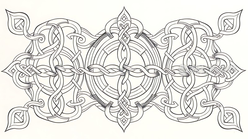 凯尔特结纹样艺术图案