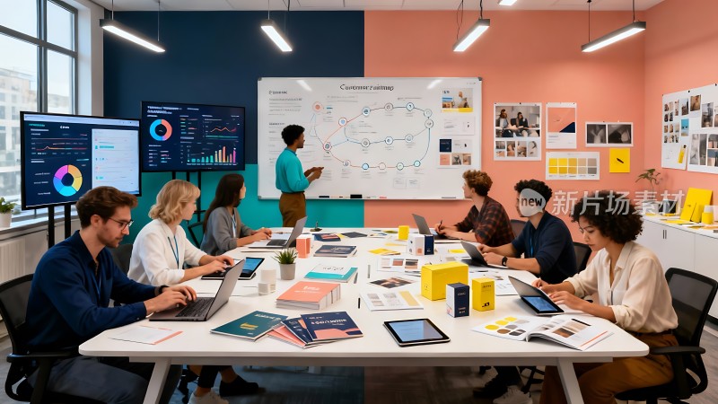 团队协作会议头脑风暴创意无限