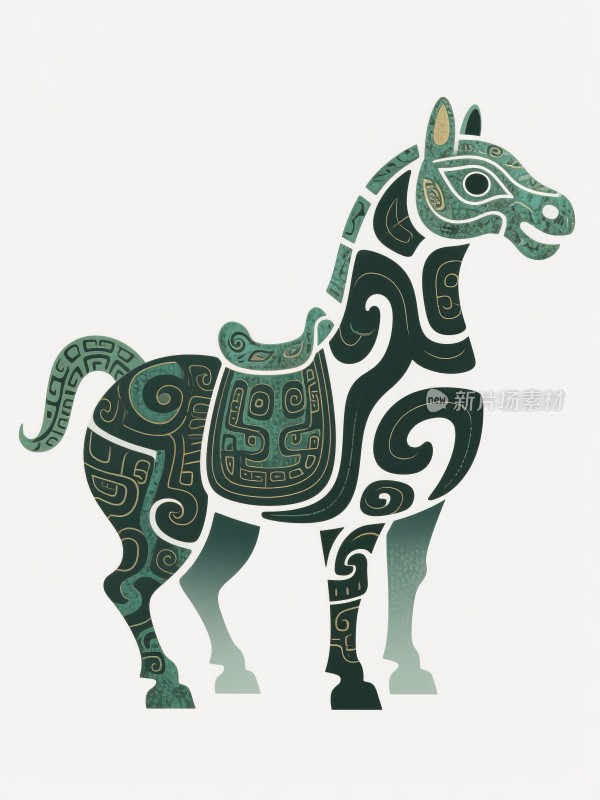 青铜马的图腾艺术 青铜器古董设计