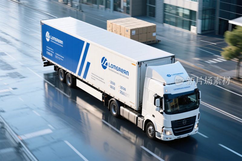 城市物流货车行驶