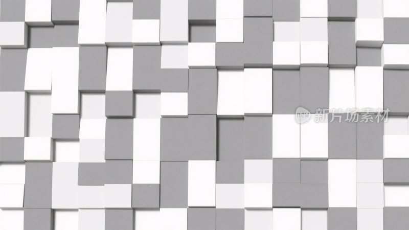 灰白方块拼接抽象背景