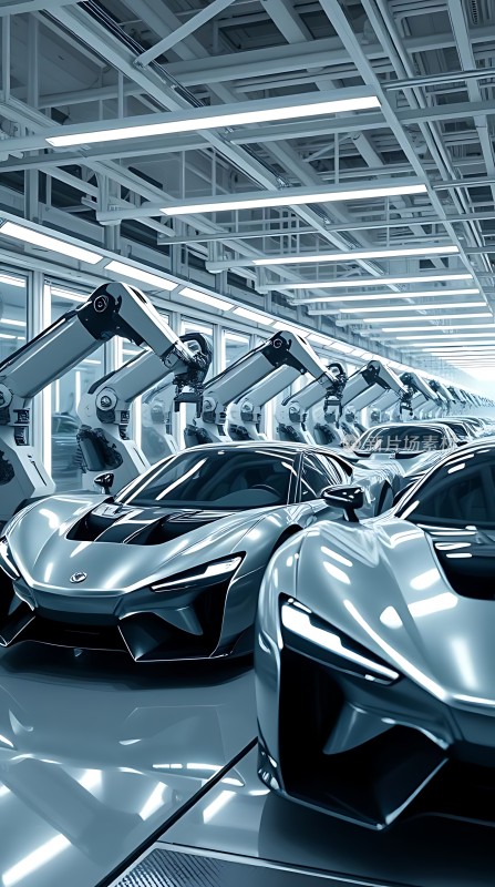 未来工厂智能机器人组装高端跑车