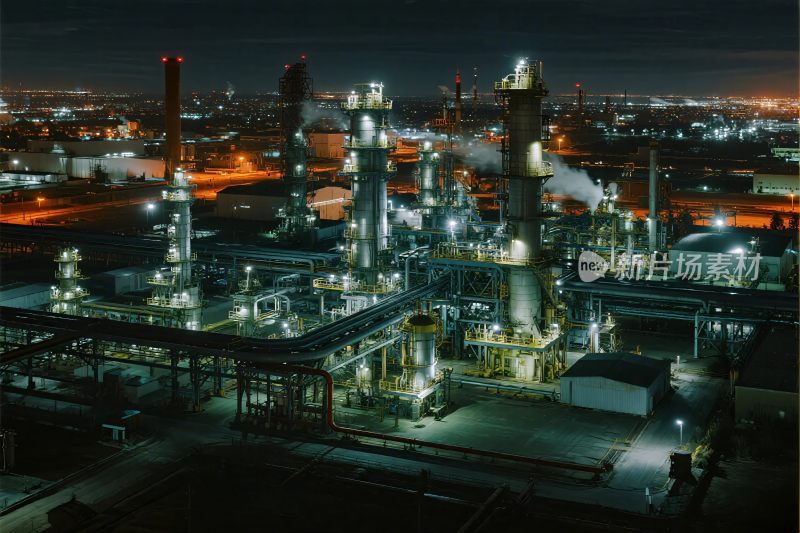 工业夜景设施