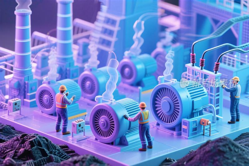工业场景插画