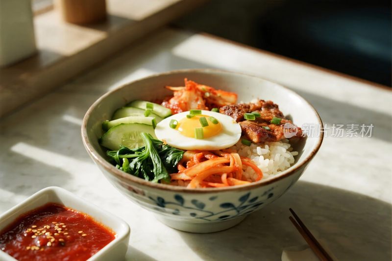 美食料理石锅拌饭