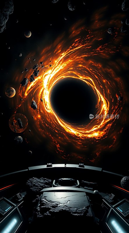 星际穿越黑洞奇观