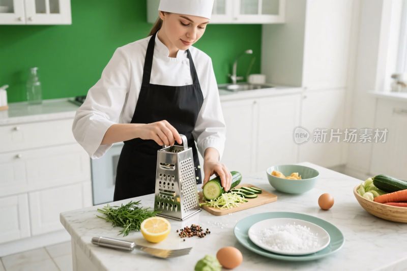 厨房烹饪准备食材