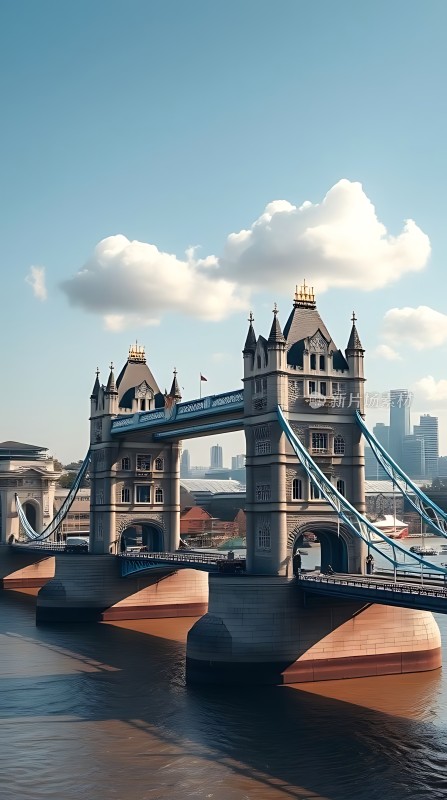 伦敦塔桥映日图
