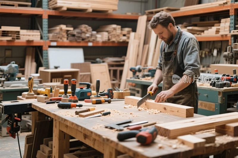 木工工作坊工具场景