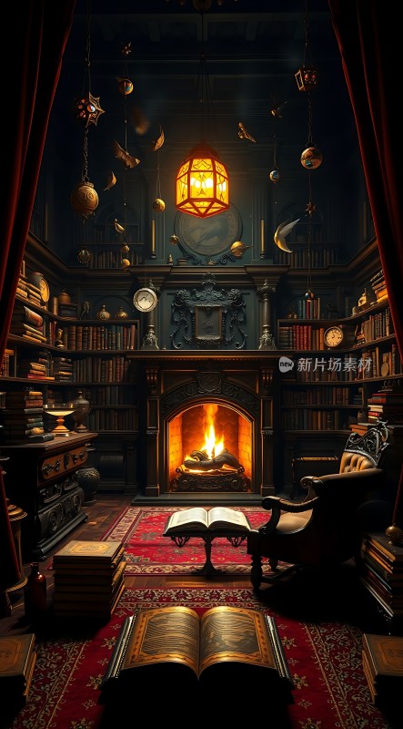 古董书房里的神秘夜晚