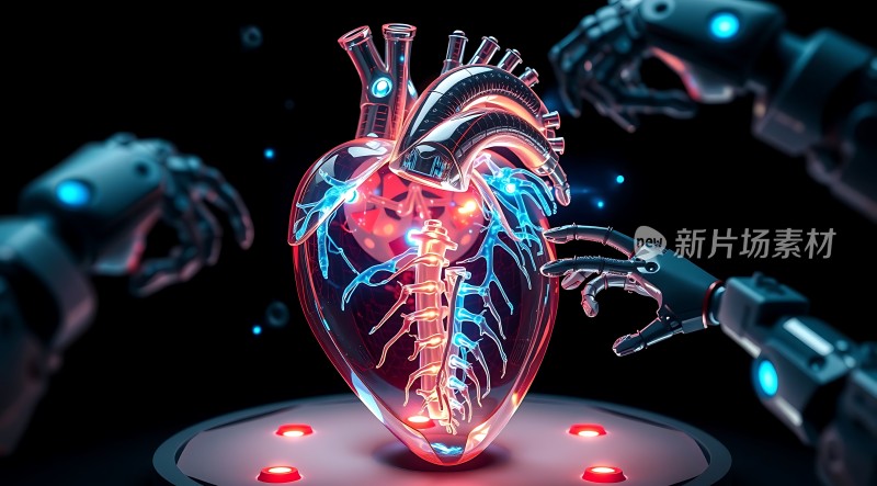 机械臂与透明心脏互动