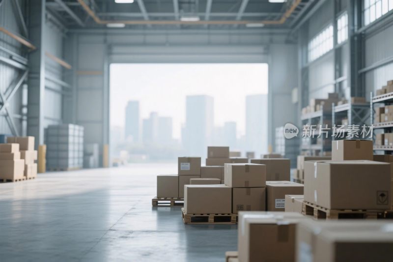 仓库场景背景图