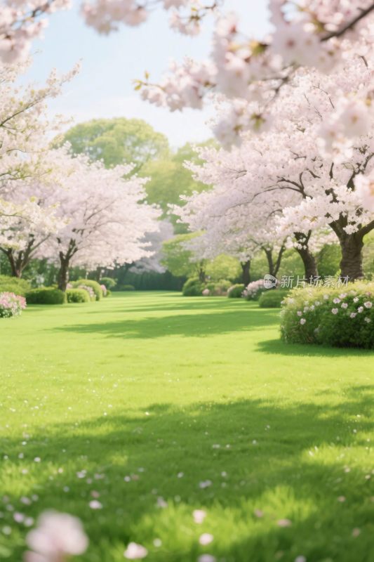 春日樱花小径美景