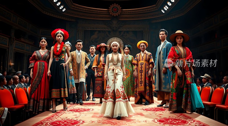 民族服饰盛宴华丽舞台上的文化盛宴
