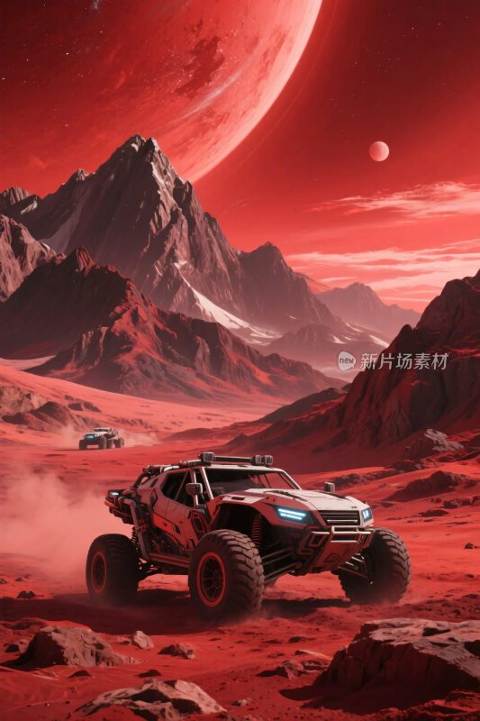 火星上的越野探险车