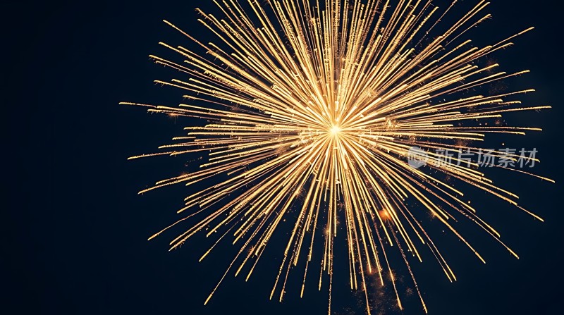 璀璨烟花绽放夜空