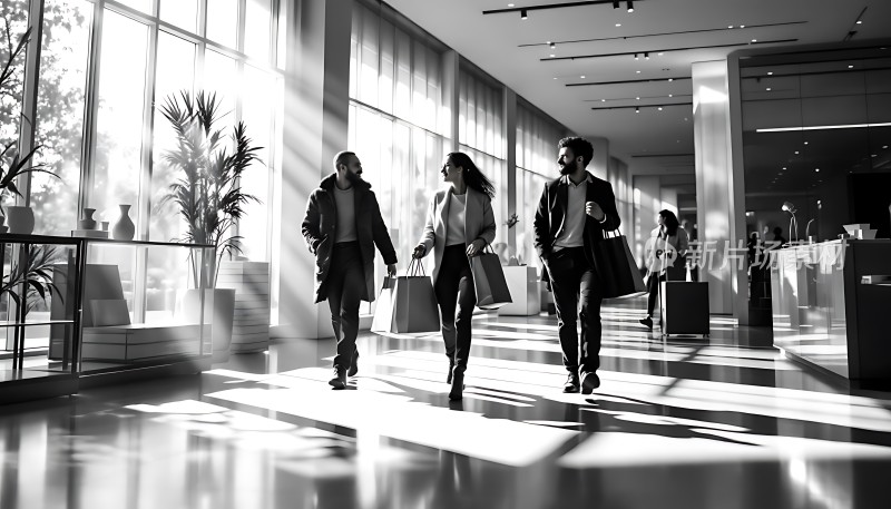 阳光下的购物时光 <|user|>