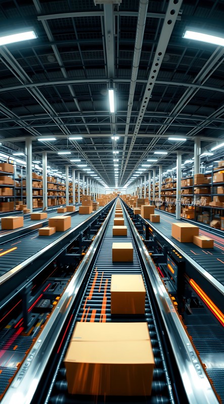 智能物流中心高效输送带系统