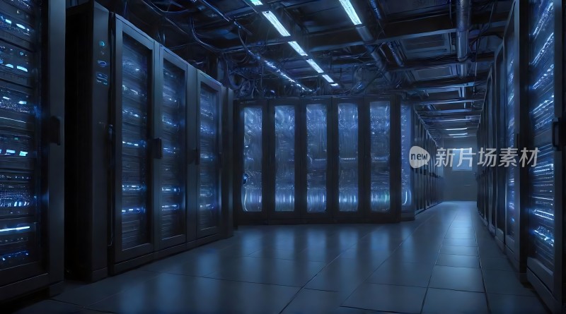 数据中心内部科技感十足