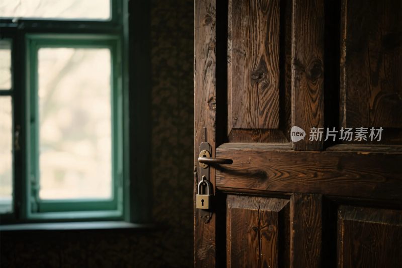 老旧木门与窗户