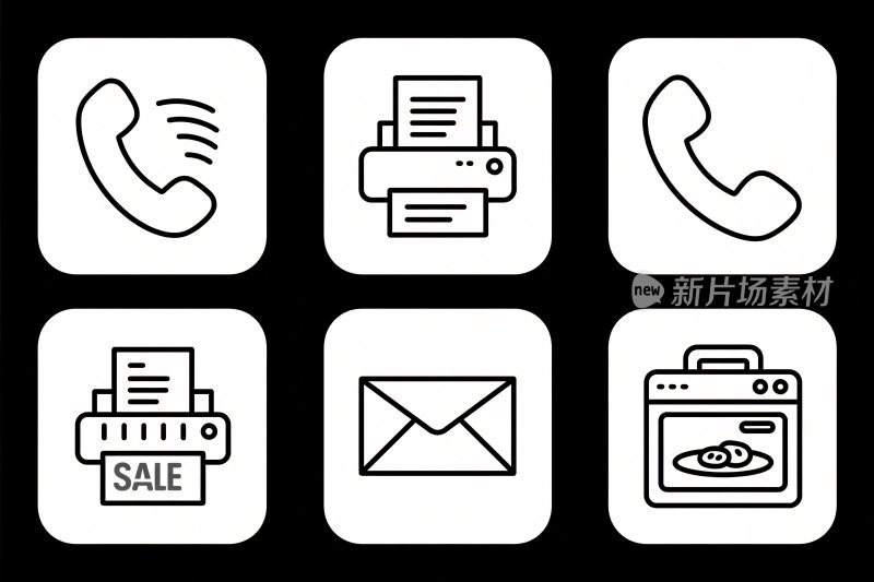 通讯办公图标集合