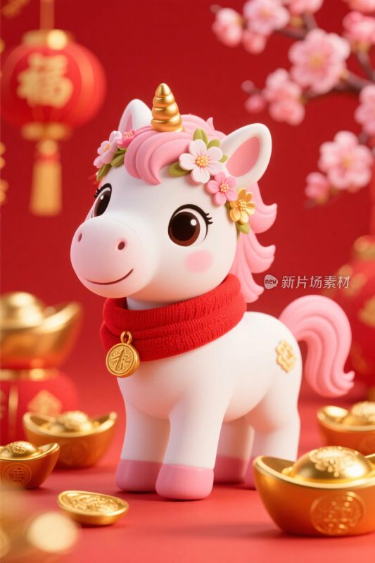 可爱卡通独角兽