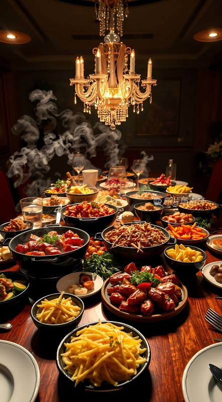 美味佳肴盛宴诱人美食大餐